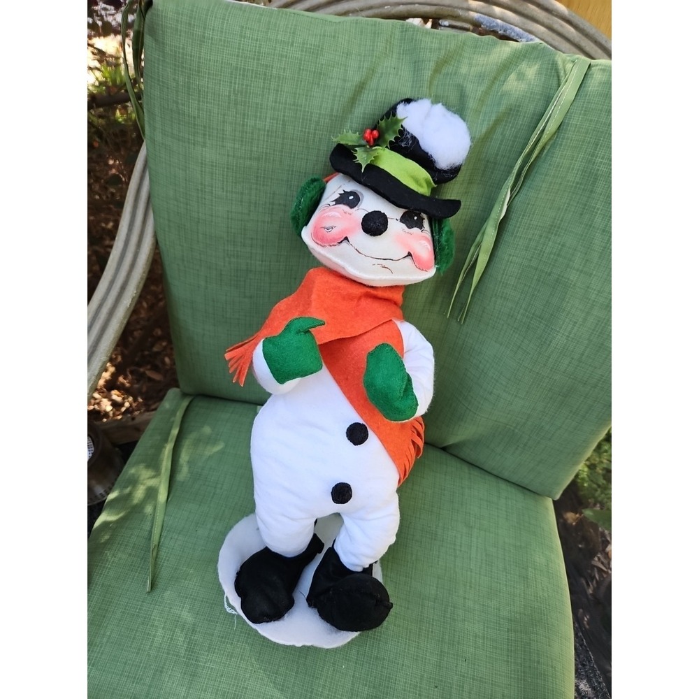 Vintage Annalee Snowman 20" Large Mobilitee 1987 Christmas Decoration